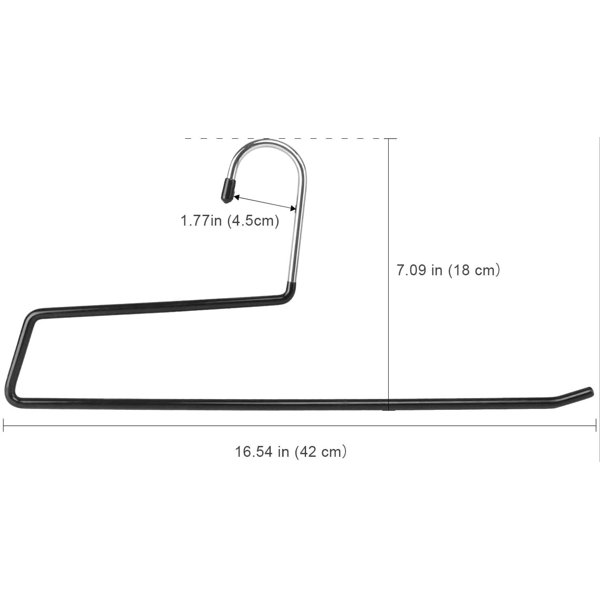 Rebrilliant Blanket Hangers Comforters Hangers Heavy Duty Stainless Steel Hangers With Black